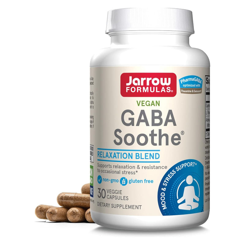 Jarrow Formulas, GABA 수딩, 식물성 캡슐 30개