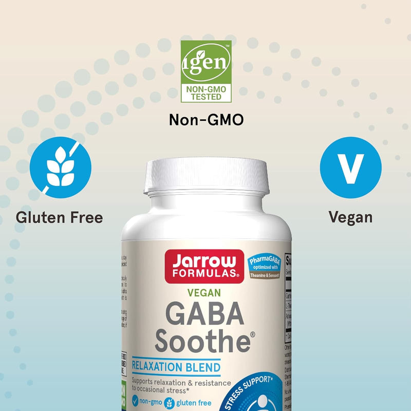 Jarrow Formulas, GABA 수딩, 식물성 캡슐 30개