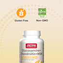 Jarrow Formulas Glucosamine + Chondroitin + MSM with Manganese and Vitamin C 120 Capsules - DailyVita