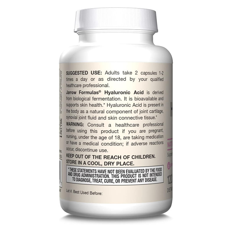 Jarrow Formulas, ácido hialurónico, 50 mg, 120 cápsulas vegetales