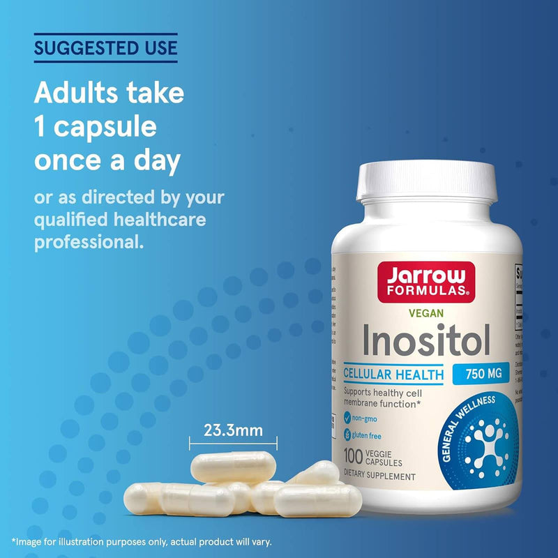 Jarrow Formulas Inositol 750 mg 100 Veggie Caps