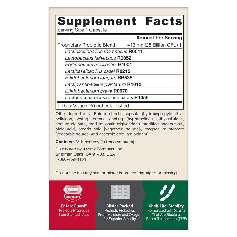 Jarrow Formulas Jarro-Dophilus EPS 25 Billion 30 Veggie Caps