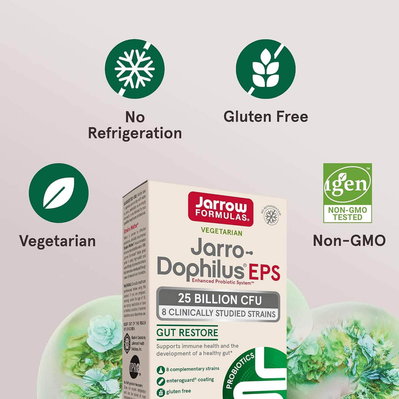 Jarrow Formulas Jarro-Dophilus EPS 25 Billion 30 Veggie Caps