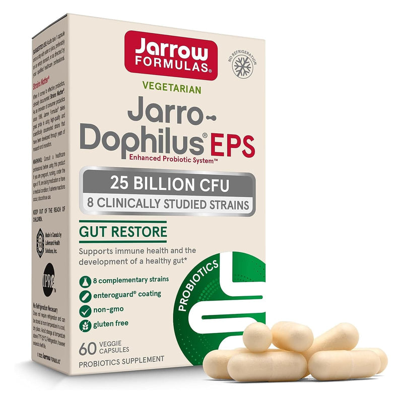 Jarrow Formulas Jarro-Dophilus EPS 250亿张60肠蔬菜帽