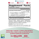 Jarrow Formulas Jarro-Dophilus + FOS 3.4 Billion Organis 300 Veggie Caps - DailyVita