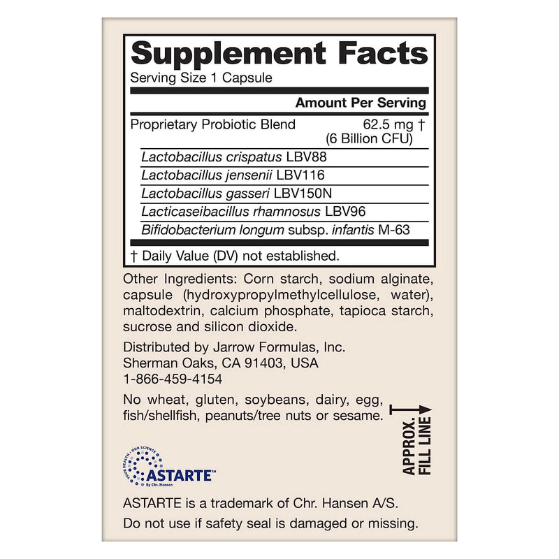 Jarrow Formulas jarro-dophilus产前60亿30蔬菜帽