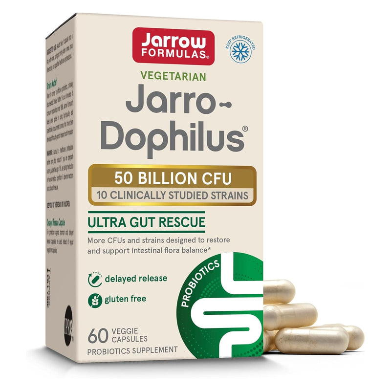 Jarrow Formulas, Jarro-Dophilus Ultra, 500억 , 60 식물성 캡슐