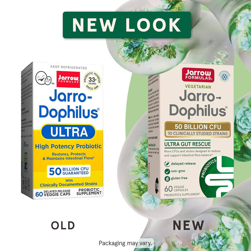 Jarrow Formulas, Jarro-Dophilus Ultra, 500억 , 60 식물성 캡슐