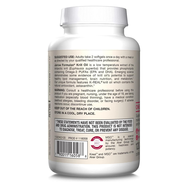 Jarrow Formulas Krill Oil 120 Softgels