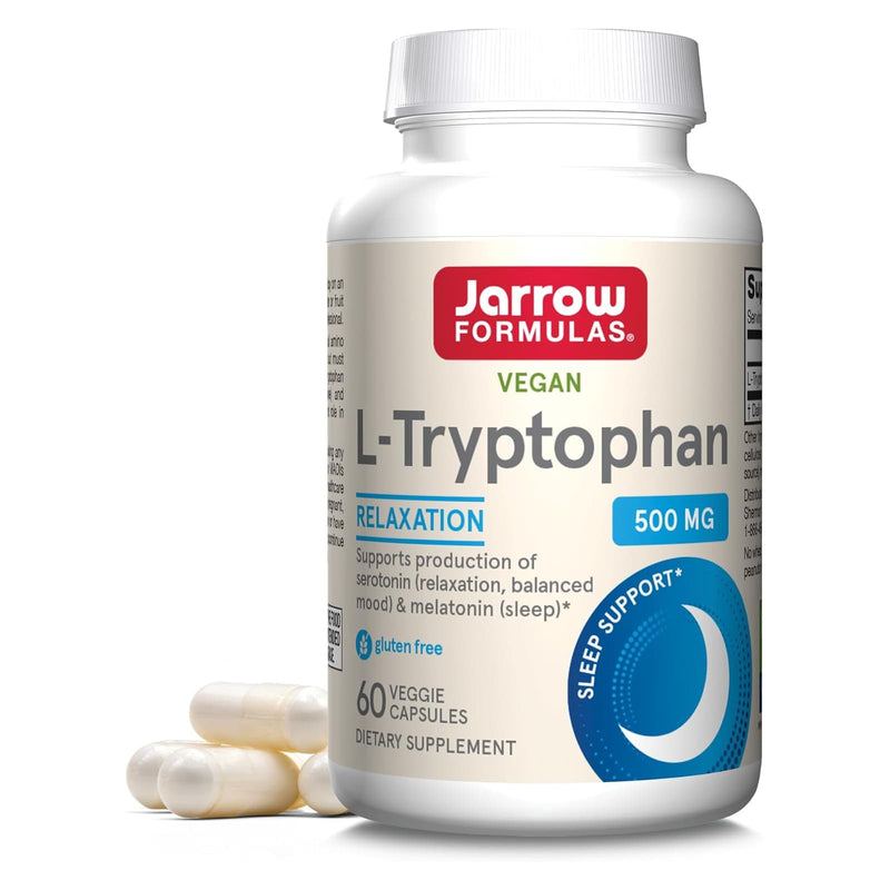 Jarrow Formulas L-Tryptophan 500 mg 60 Veggie Caps