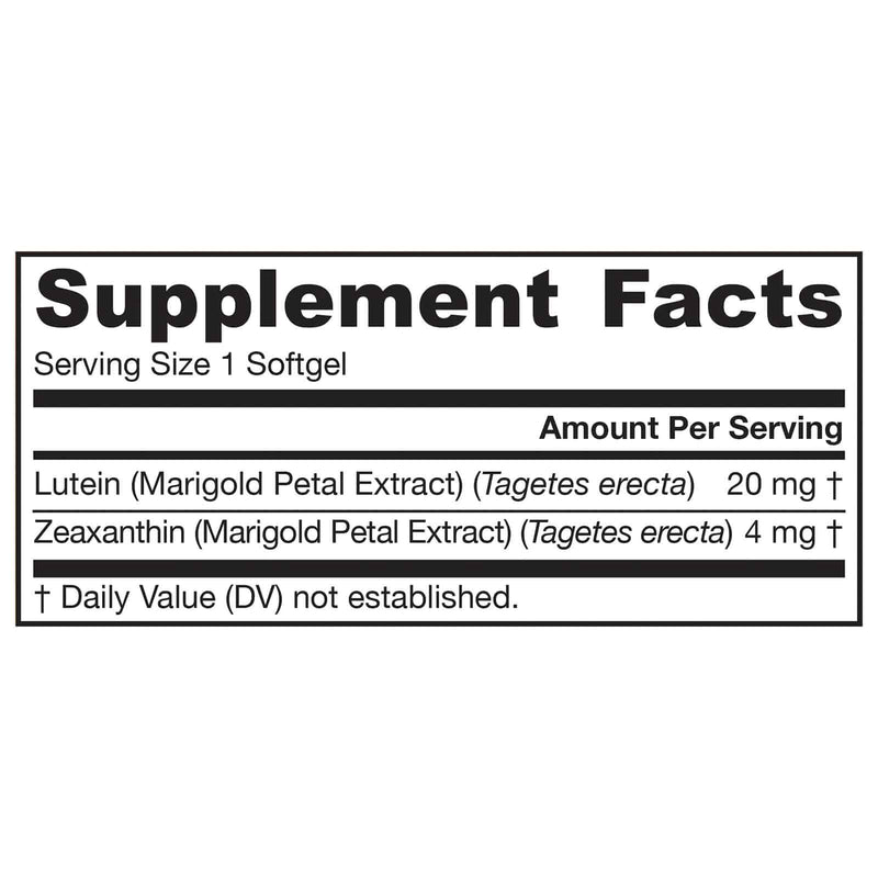 Jarrow Formulas Lutein 20 mg 120 Softgels