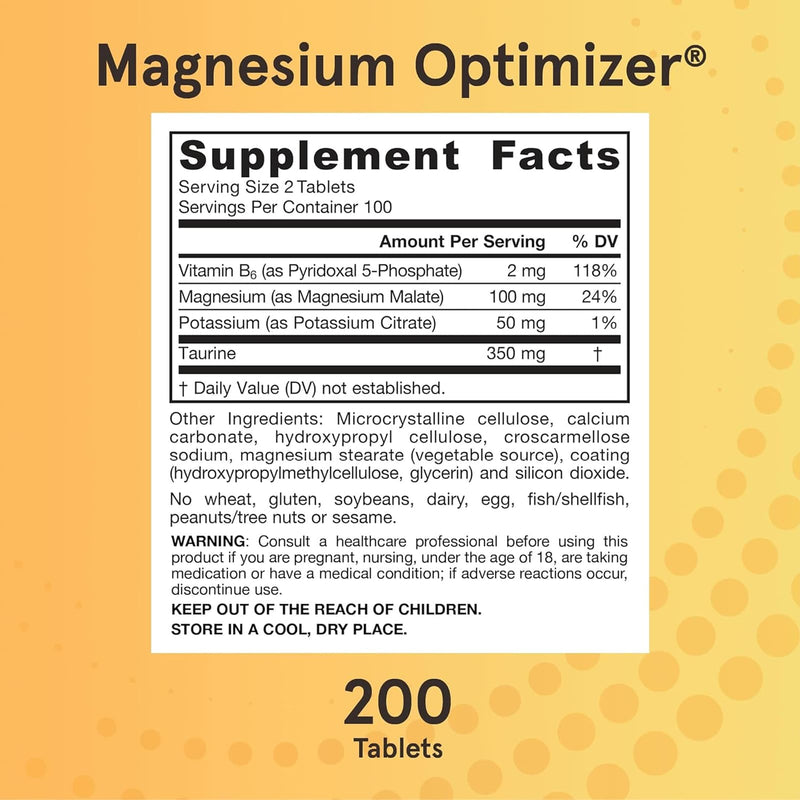 Jarrow Formulas, 마그네슘 옵티마이저, 200정