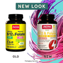 Jarrow Formulas Methyl B-12 & Methyl Folate Lemon 100 Chewable Tablets - DailyVita