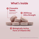 Jarrow Formulas Methyl B-12 Tropical 2,500 mcg 100 Chewable Tablets - DailyVita