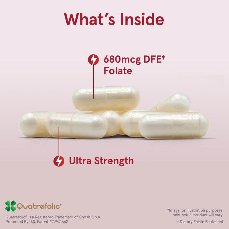 Jarrow Formulas Methyl Folate 1,000 mcg 100 Veggie Caps