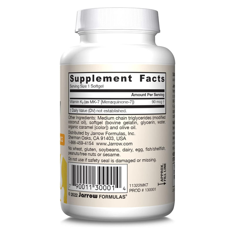 Jarrow Formulas MK-7 90 mcg 60 Softgels