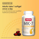 Jarrow Formulas MK-7 Most Active Form of Vitamin K-2 180 mcg 30 Softgels - DailyVita
