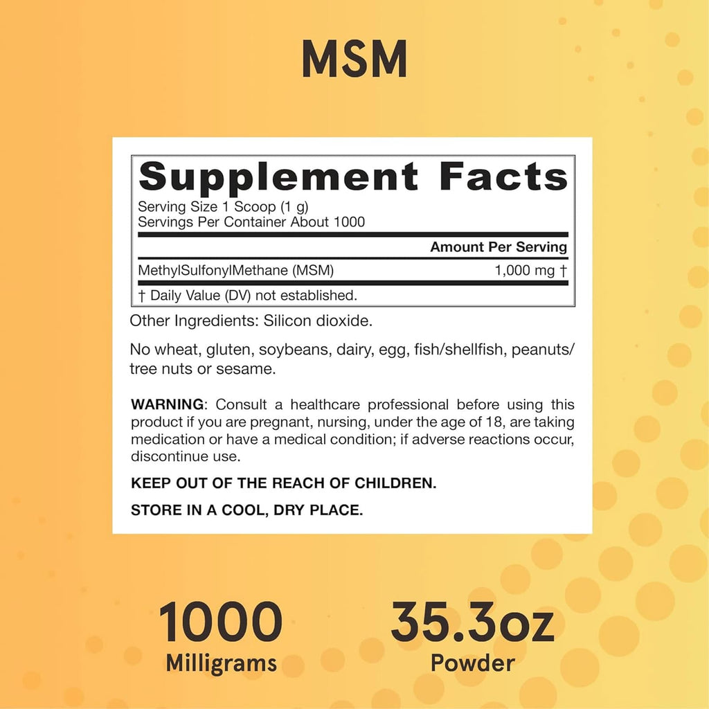 Jarrow Formulas MSM Powder 35.5 oz - DailyVita