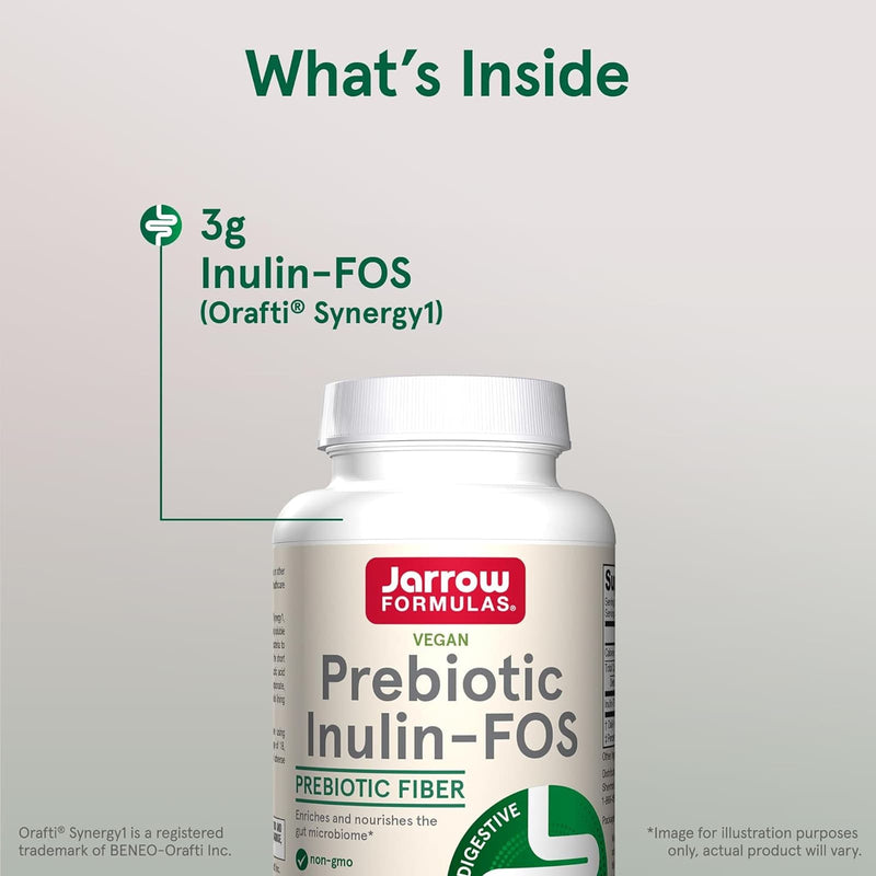 Jarrow Formulas Prebiotic Inulin-FOS Powder 6.3 oz