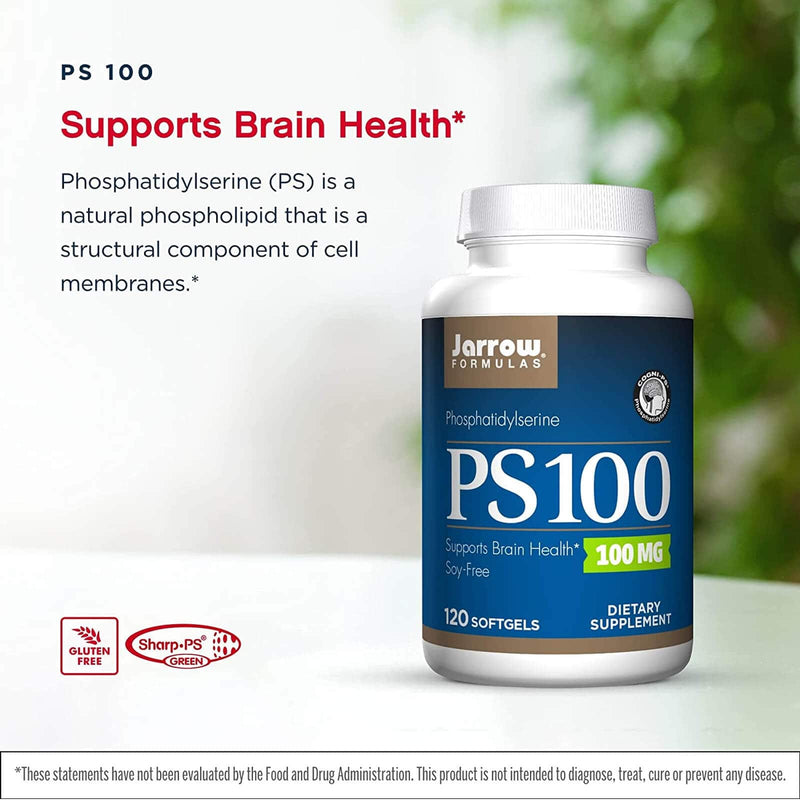 Jarrow Formulas PS 100 Phosphatidyl serine 100 mg 120 Softgels