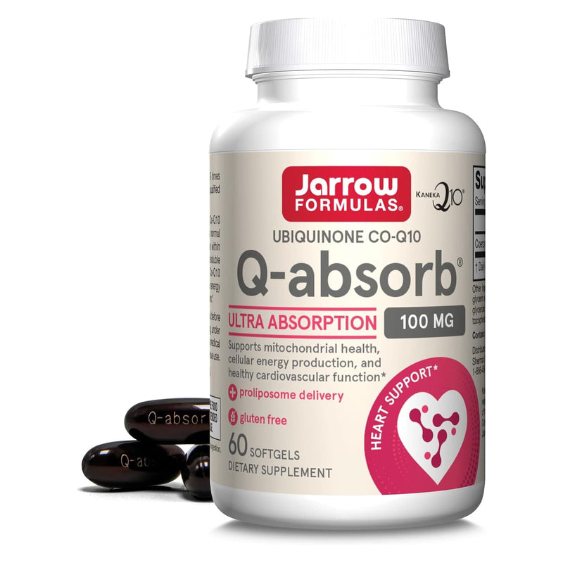 Fórmulas Jarrow, Q-absorb Co-Q10, 100 mg, 60 Cápsulas Cápsulas