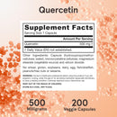 Jarrow Formulas Quercetin 500 mg 200 Veggie Caps - DailyVita