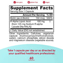 Jarrow Formulas R-Alpha Lipoic Acid + Biotin 60 Veggie Caps - DailyVita