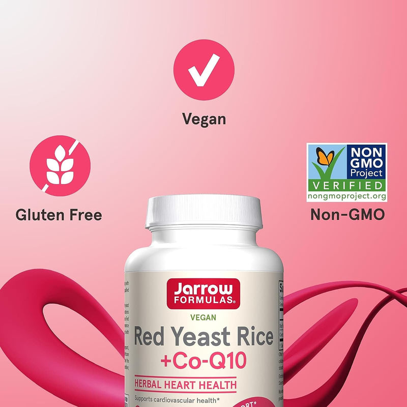 Jarrow Formulas Red Yeast Rice + Co-Q10 120 Veggie Caps