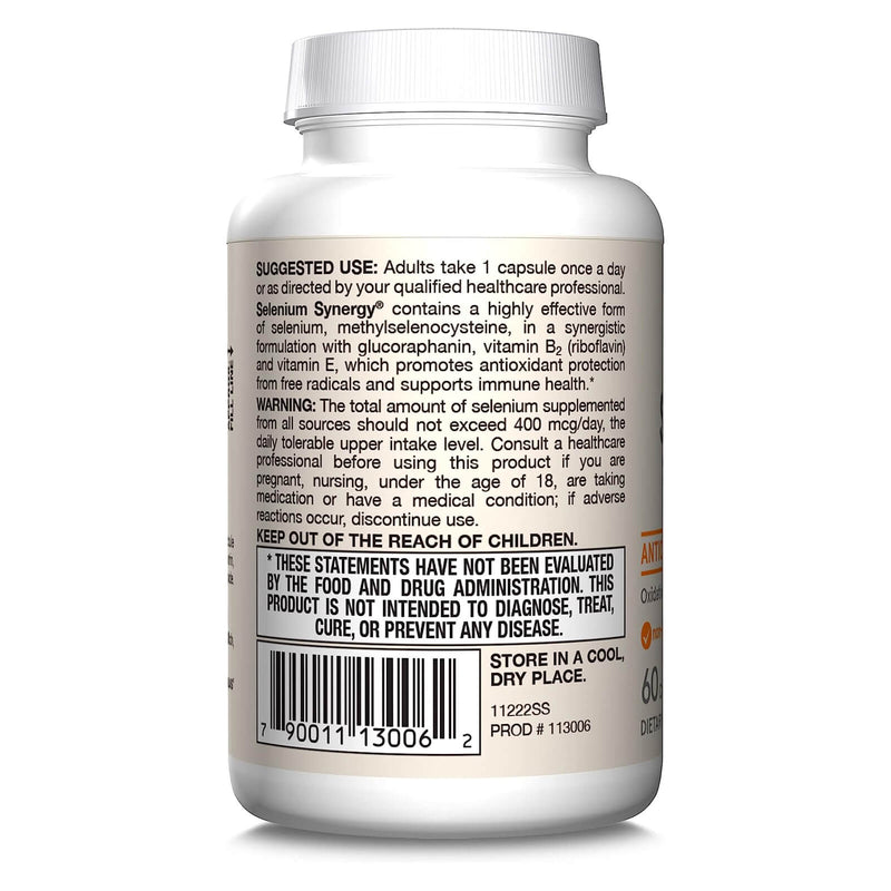 Jarrow Formulas Selenium Synergy 60 Capsules