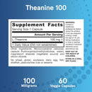 Jarrow Formulas Theanine 100 100 mg 60 Veggie Caps - DailyVita