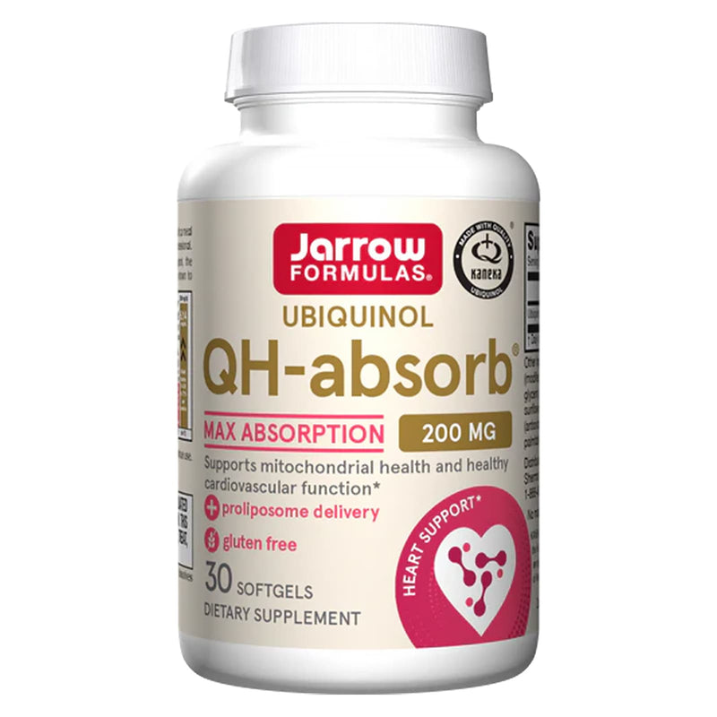 Jarrow Formulas, Ubiquinol, QH-Absorb, 200 Mg, 30 Softgels