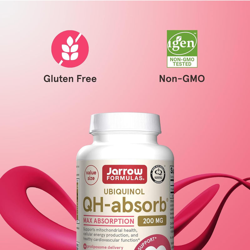 Jarrow Formulas, Ubiquinol, QH-Absorb, 200 Mg, 30 Softgels