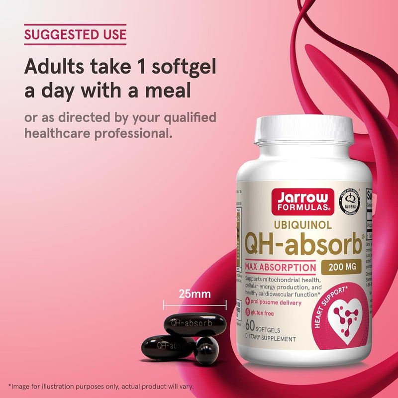 Jarrow Formulas Ubiquinol QH-Absorb 200 mg 60 Softgels