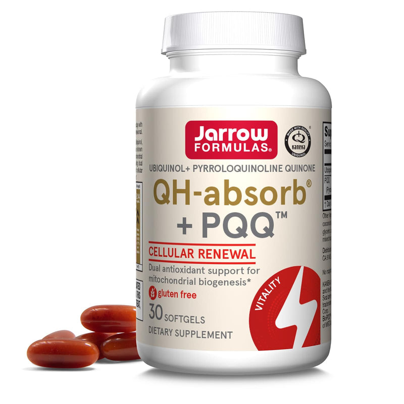 Jarrow Formulas、ユビキノール、QH-Absorb + PQQ、30ソフトジェル