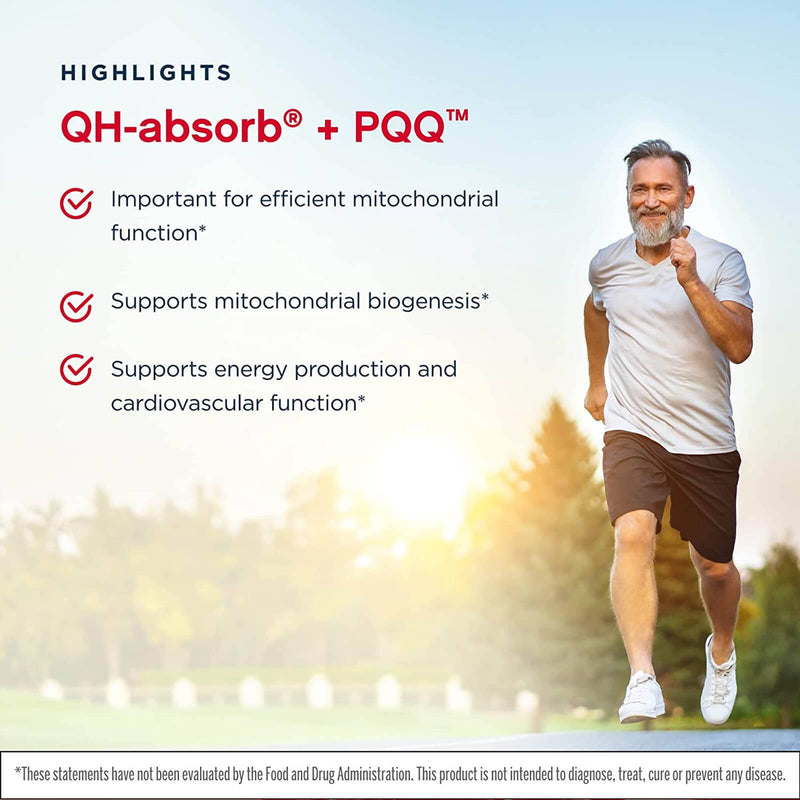 Jarrow Formulas Ubiquinol QH-Absorb + PQQ 30 Softgels