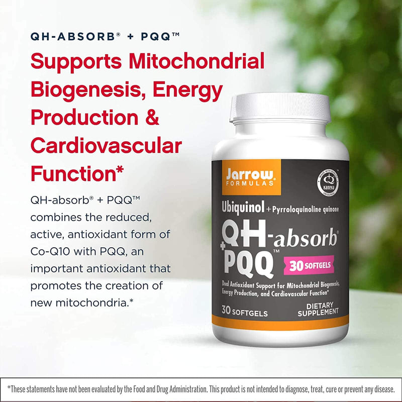 Fórmulas Jarrow, Ubiquinol, QH-Absorb + PQQ, 30 Softgels