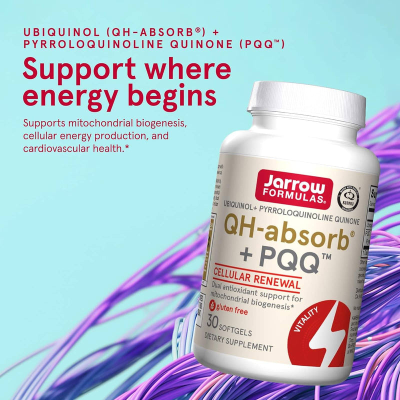 Fórmulas Jarrow, Ubiquinol, QH-Absorb + PQQ, 30 Softgels