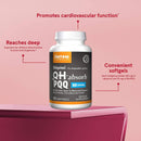 Jarrow Formulas Ubiquinol QH-Absorb + PQQ 60 Softgels - DailyVita