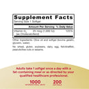 Jarrow Formulas Vitamin D3 Cholecalciferol 25 mcg (1,000 IU) 200 Softgels - DailyVita