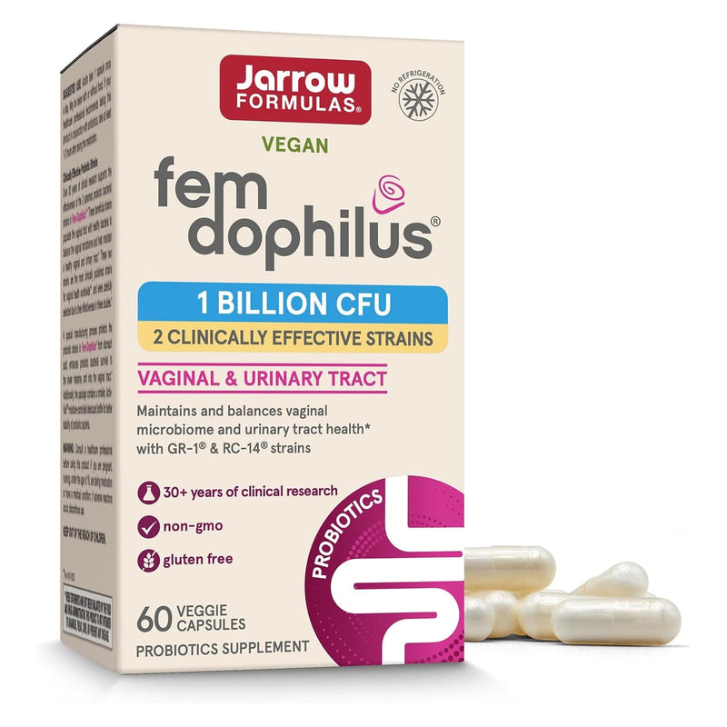 Jarrow Formulas 女性的fem dophilus 10亿生物每份60个素食帽