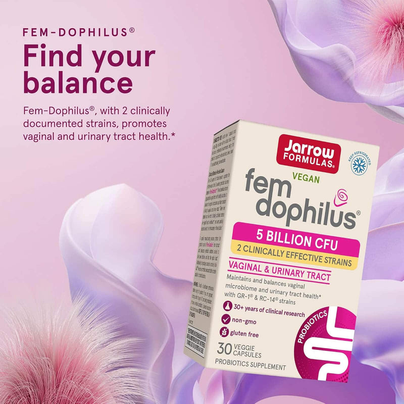 Jarrow Formulas Women's Fem Dophilus 5 Billion Organisms Per Cap 30 Veggie Caps