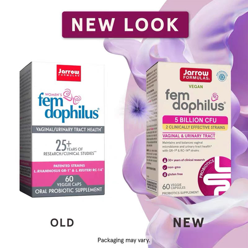 Fórmulas Jarrow, Fem Dophilus feminino, 60 cápsulas vegetarianas