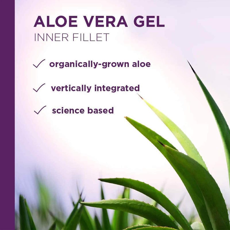 Filé interno de suco de aloe vera orgânico de lírio do deserto - 32 fl oz