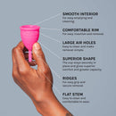Lunette Menstrual Cup Clear Size 2 - DailyVita