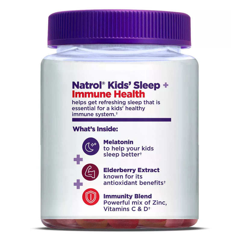 Natrol Kids Sleep + Immune Health Sleep Aid Gummies Berry - 50ct - DailyVita