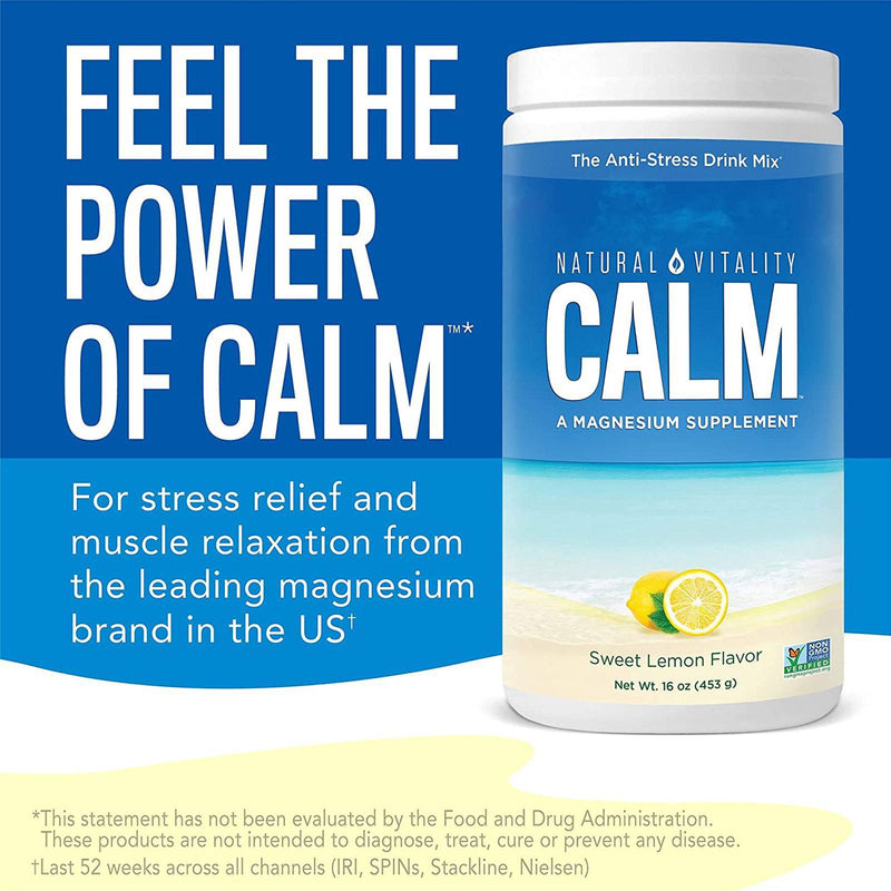 Natural Vitality Calm Magnesium Sweet Lemon 8 oz