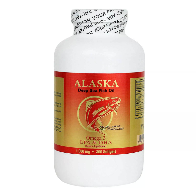 NCB Alaska Deep Sea Fish Oil Omega-3 1000 mg - 300 Cápsulas Blandas