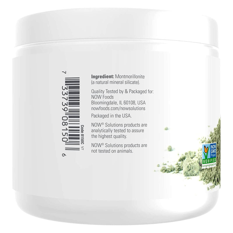 NOW Solutions, European Clay Powder, Pure Powder for a Detox Facial Cleansing Mask, 6 onças