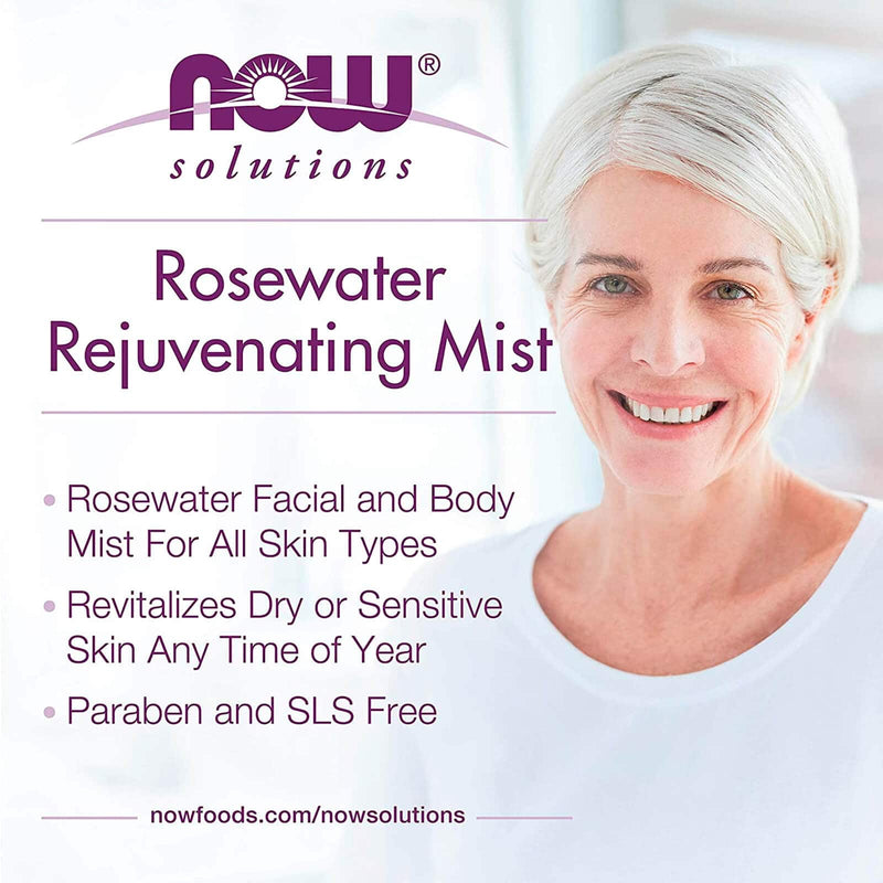 NOW Foods Rosewater Rejuvenating Mist 4 fl oz