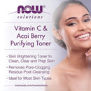 NOW Foods Vitamin C & Acai Berry Purifying Toner 8 fl oz - DailyVita